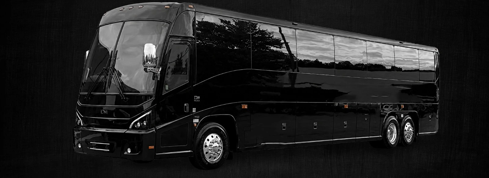 luxury black car service bus of samsedan